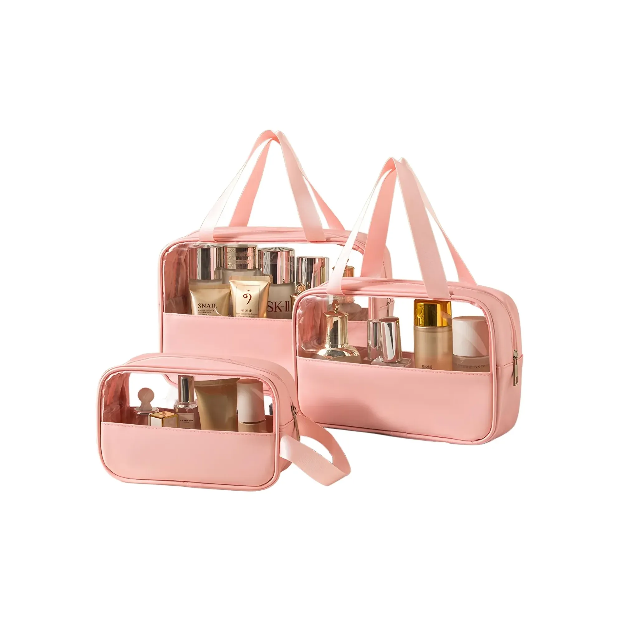 Paimai Duo Удобный Портативный Полупрозрачный Водонепроницаемый Косметичка для макияжа Сумка для хранения Косметика Портативное Водонепроницаемое Хранение