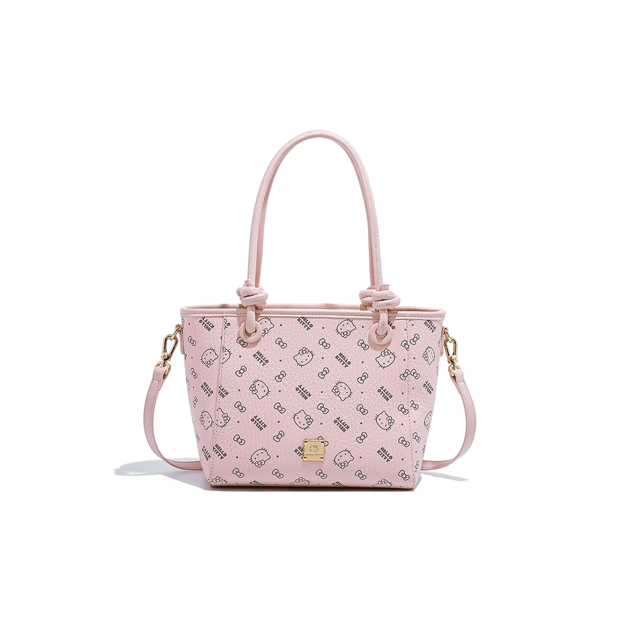 Санрио Hello Kitty ПУ (полиуретан) Сумка-тоут Сумка через плечо Средняя Женская Розовая