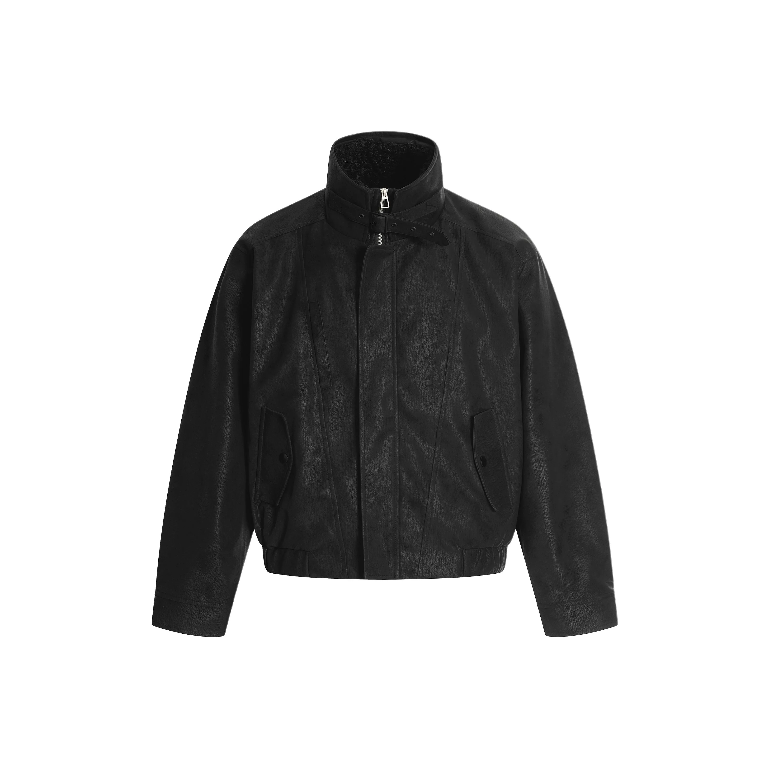 HIPHOPPUNKS Кожа Куртка Мужская