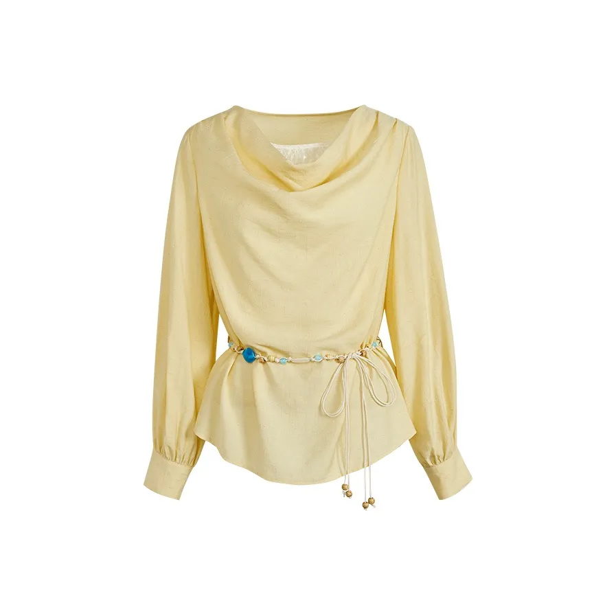 KUOSE Желтые Женские Рубашки