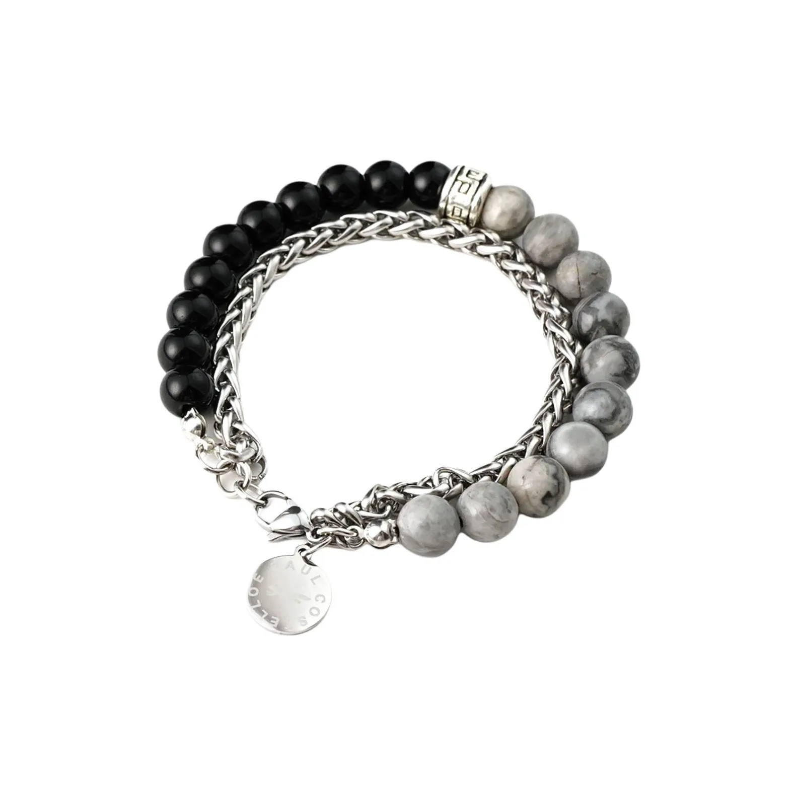 PAUL COSTELLOE Титановые стальные браслеты унисекс