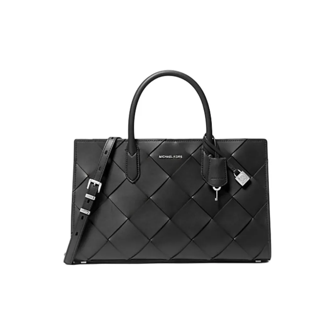 MICHAEL KORS Leather Handbag Medium Women's Black