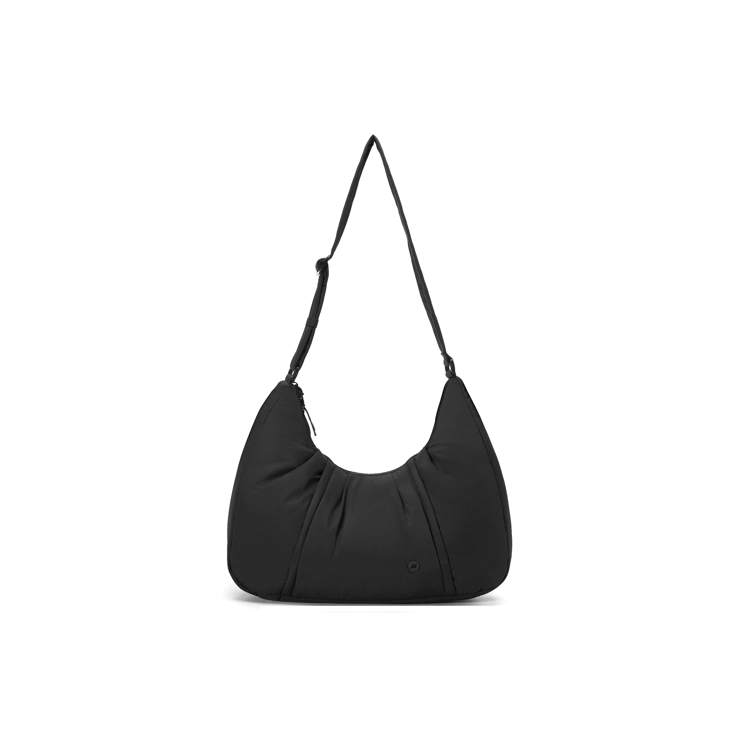 Skechers Водонепроницаемая ткань сумка через плечо сумка на плечо стандартная женская угольно-черная
