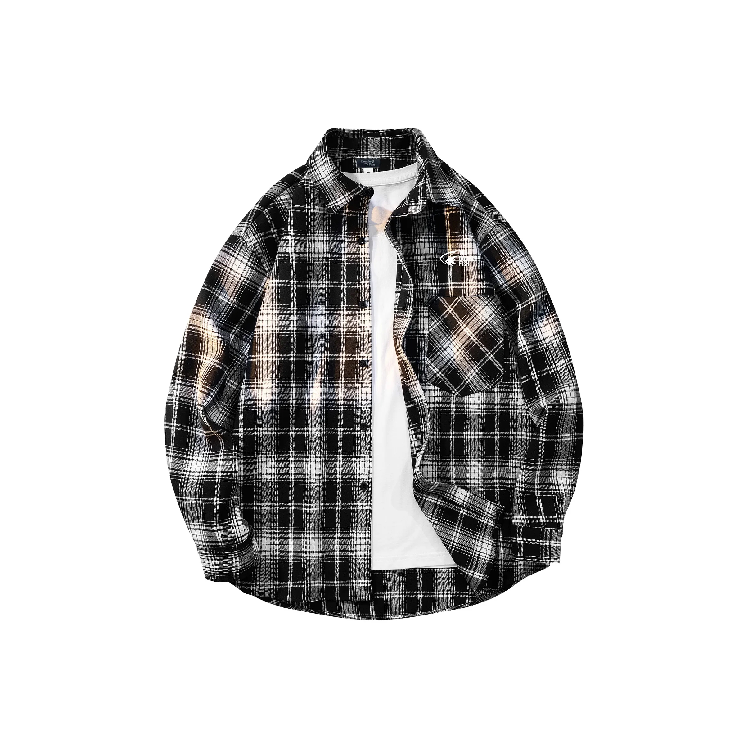 DOUBLEFISH Длинный рукав рубашка унисекс