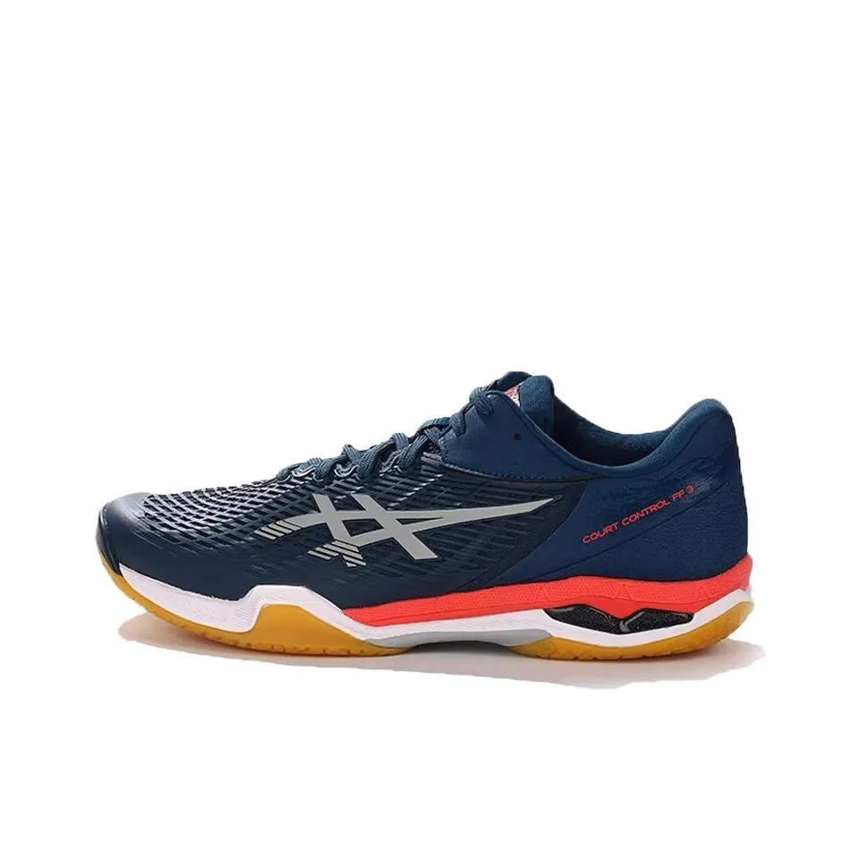 Asics Court Control FF 3 Противоскользящая Легкая Обувь для Бадминтона Мужская Темно-синяя