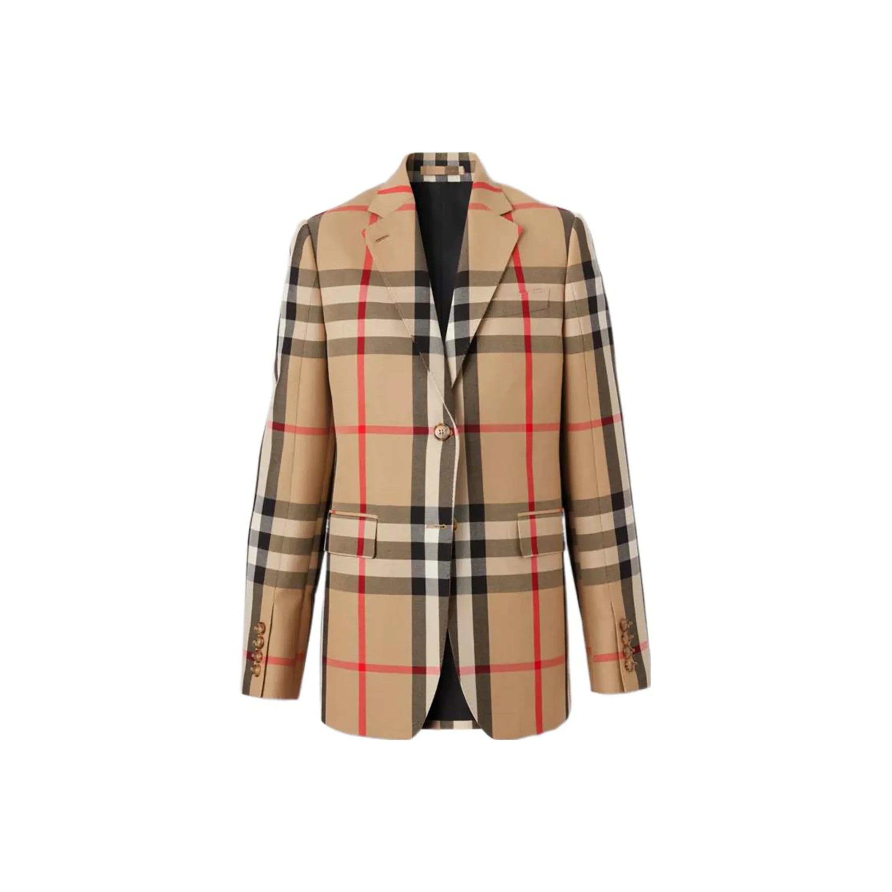 Burberry Check Wool cotton Jacquard Tailored Jacket