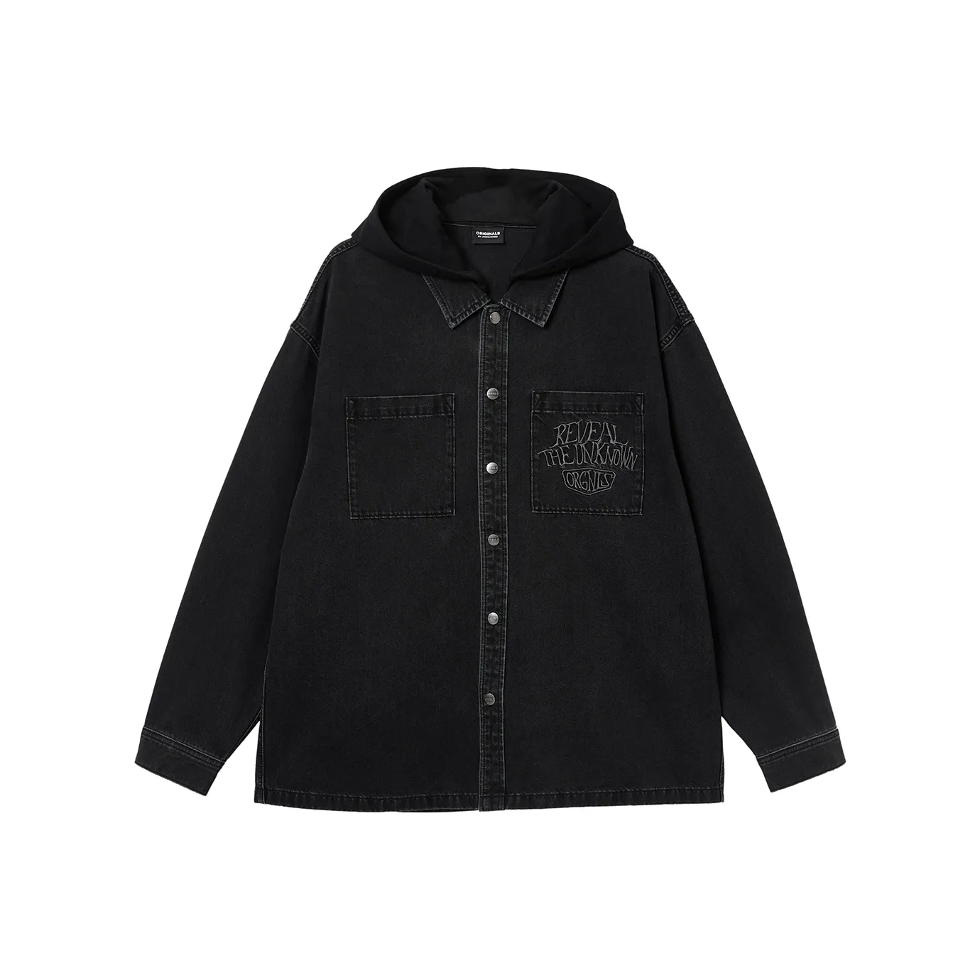 JACK JONES A16 Темно-серый деним Мужские рубашки