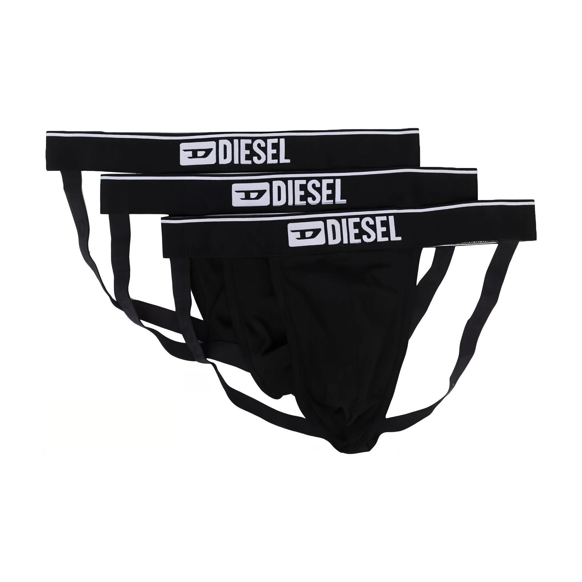 DIESEL Logo Waistband Pack Of Three Jockstraps