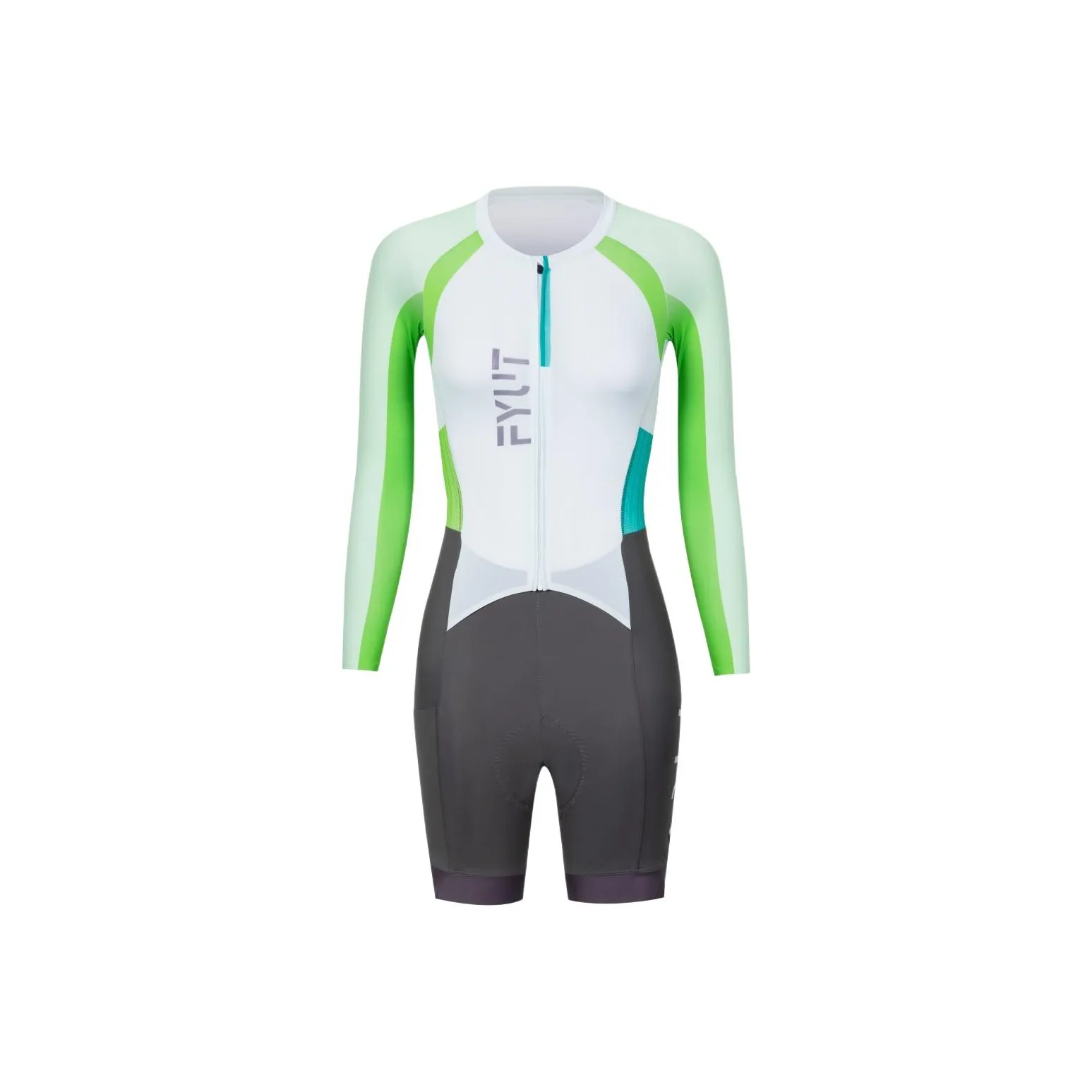FYUT Белый Зеленый Женские Велосипедные Комбинезоны