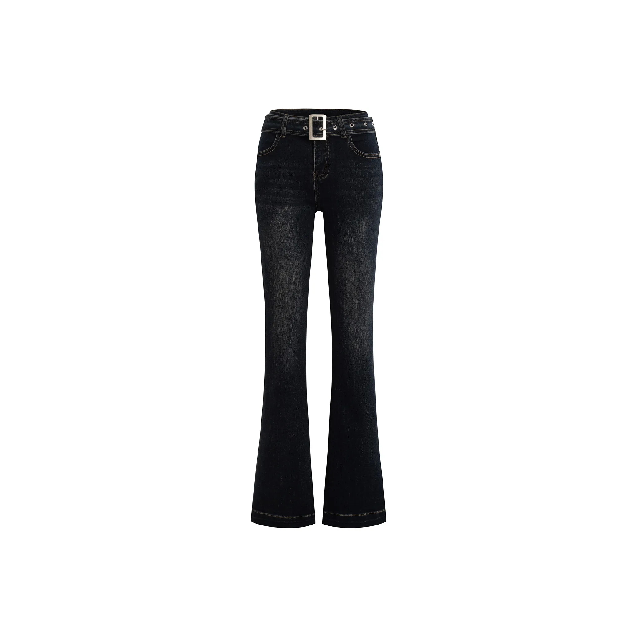 SISTER TITI Темно-синие Женские Джинсы