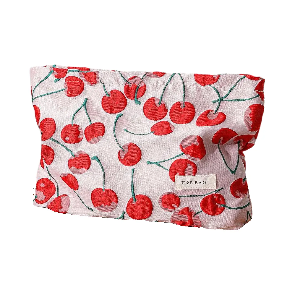 OMGD Свежий Художественный стиль Красный Вишня Makeup Bag Портативный Skincare Товар Мешок для хранения Портативный Хранение Пылезащитный