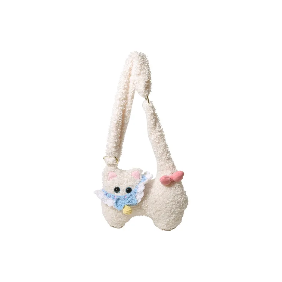 MOWAP Флок Сумка через плечо Сумка на плечо Женская Белая