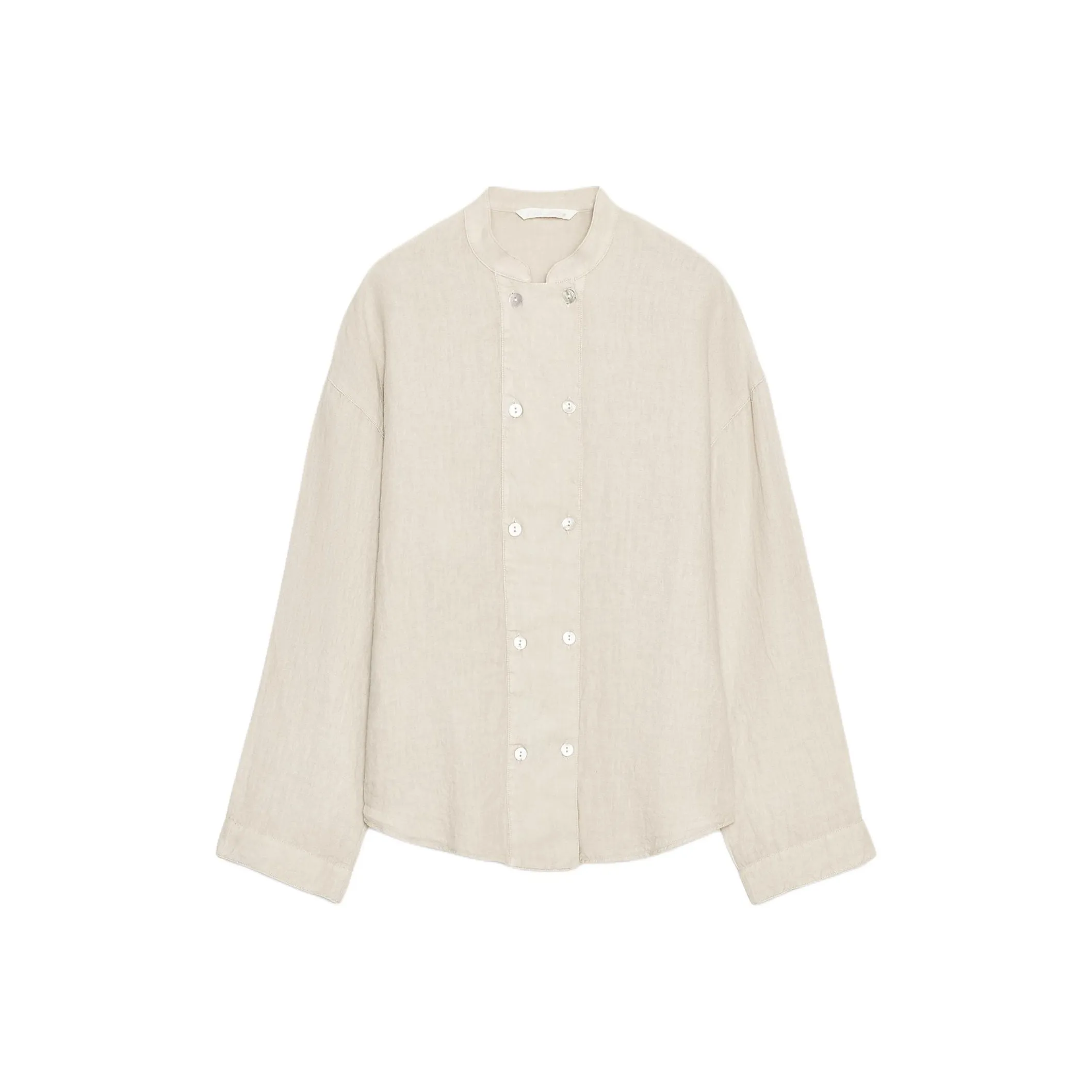 ZARA ZW Series Светлый Бежевый Женские Рубашки