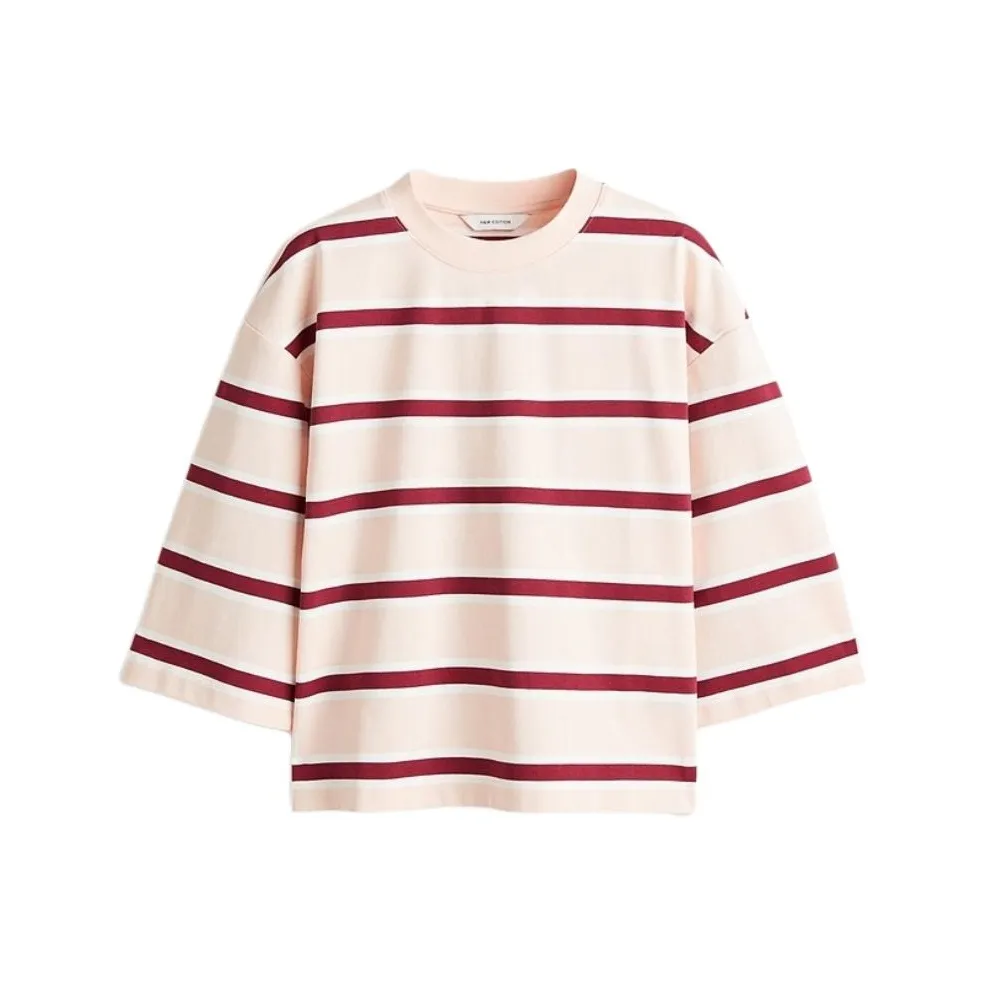 H&M Мягкий Розовый/Полосы Женские T-рубашки