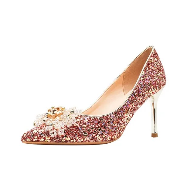 Zubumei Высокие каблуки, красный, женский