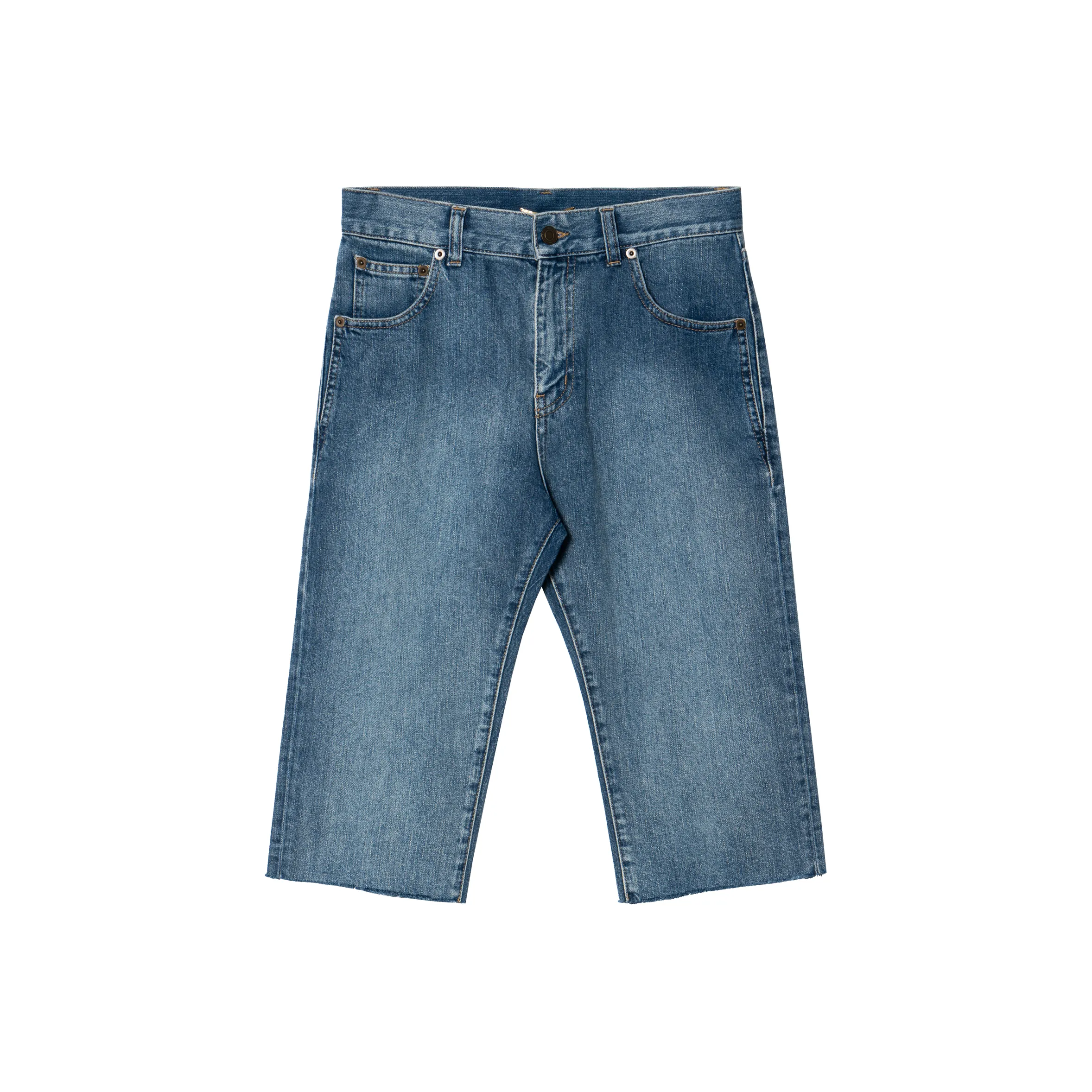 SAINT LAURENT Denim Bermuda Shorts