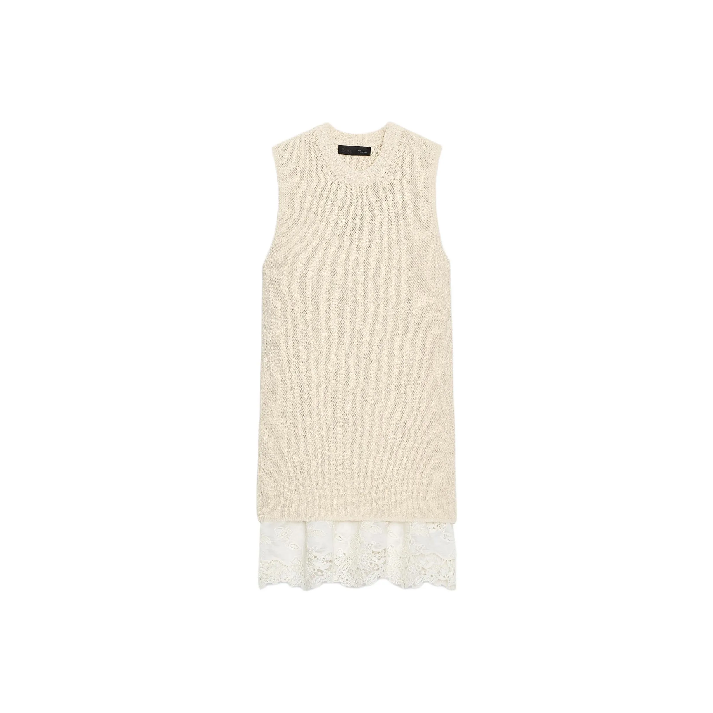 ZARA Белые Женские Платья без Рукавов