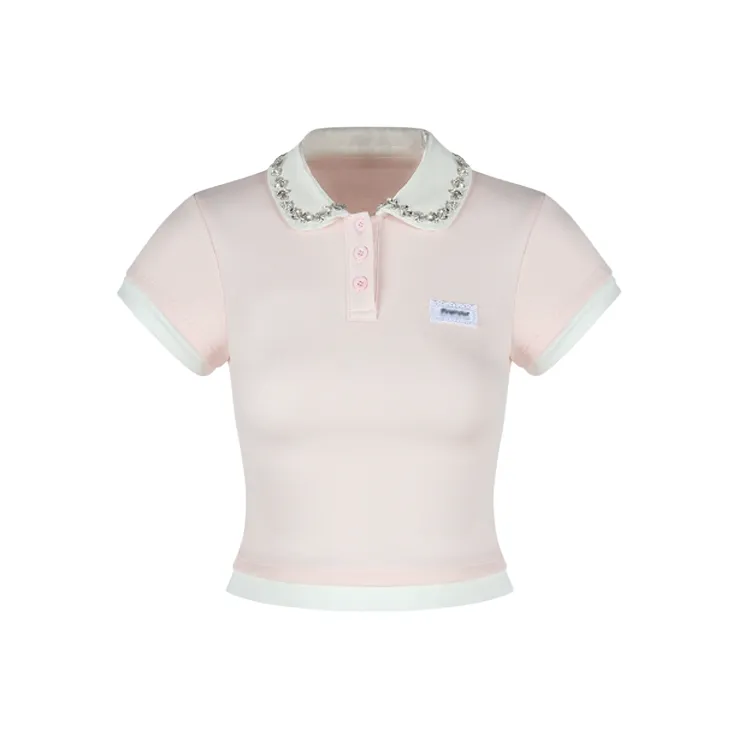 ACJL Эластичный T-рубашка Топ Женский