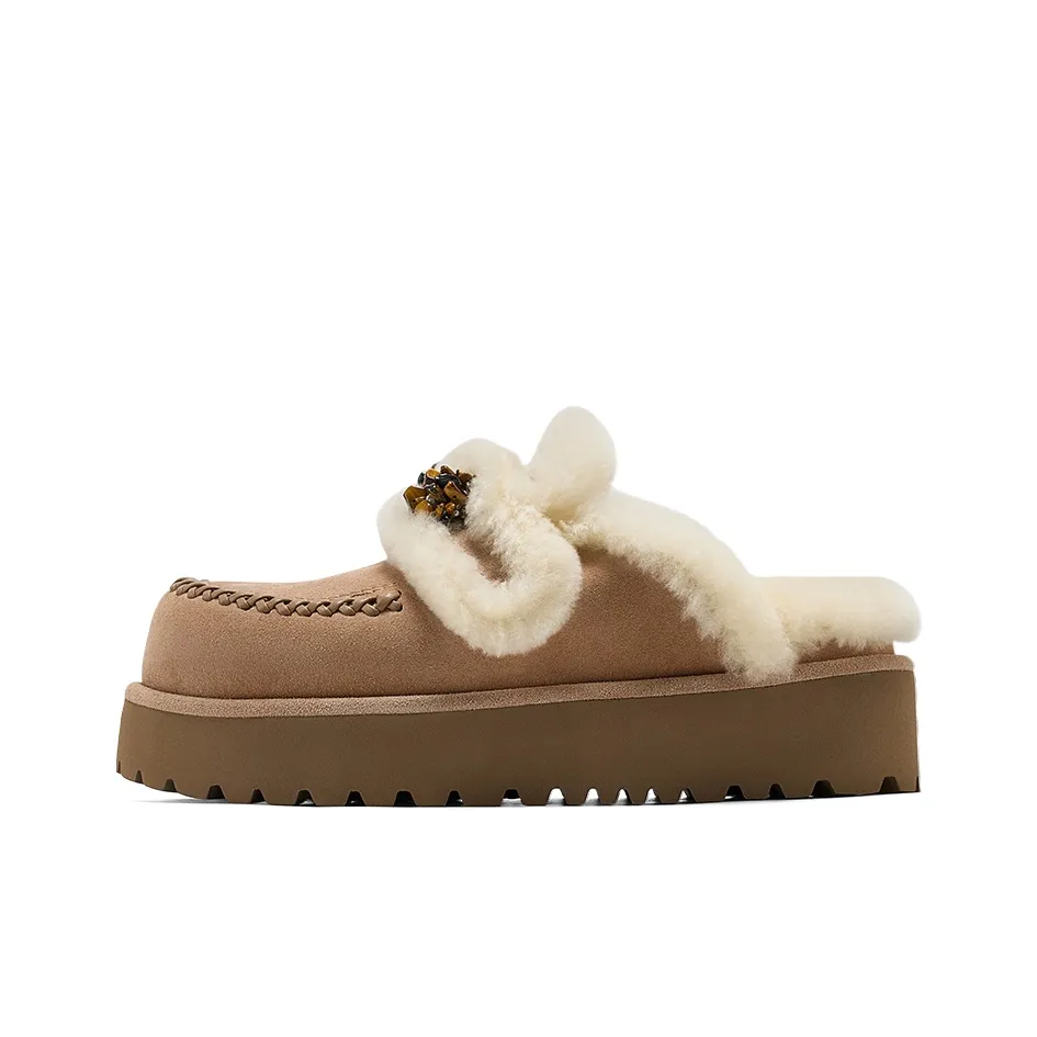 GG CC Флоковая Верхняя одежда Увеличение Высоты Домашние тапочки Женские