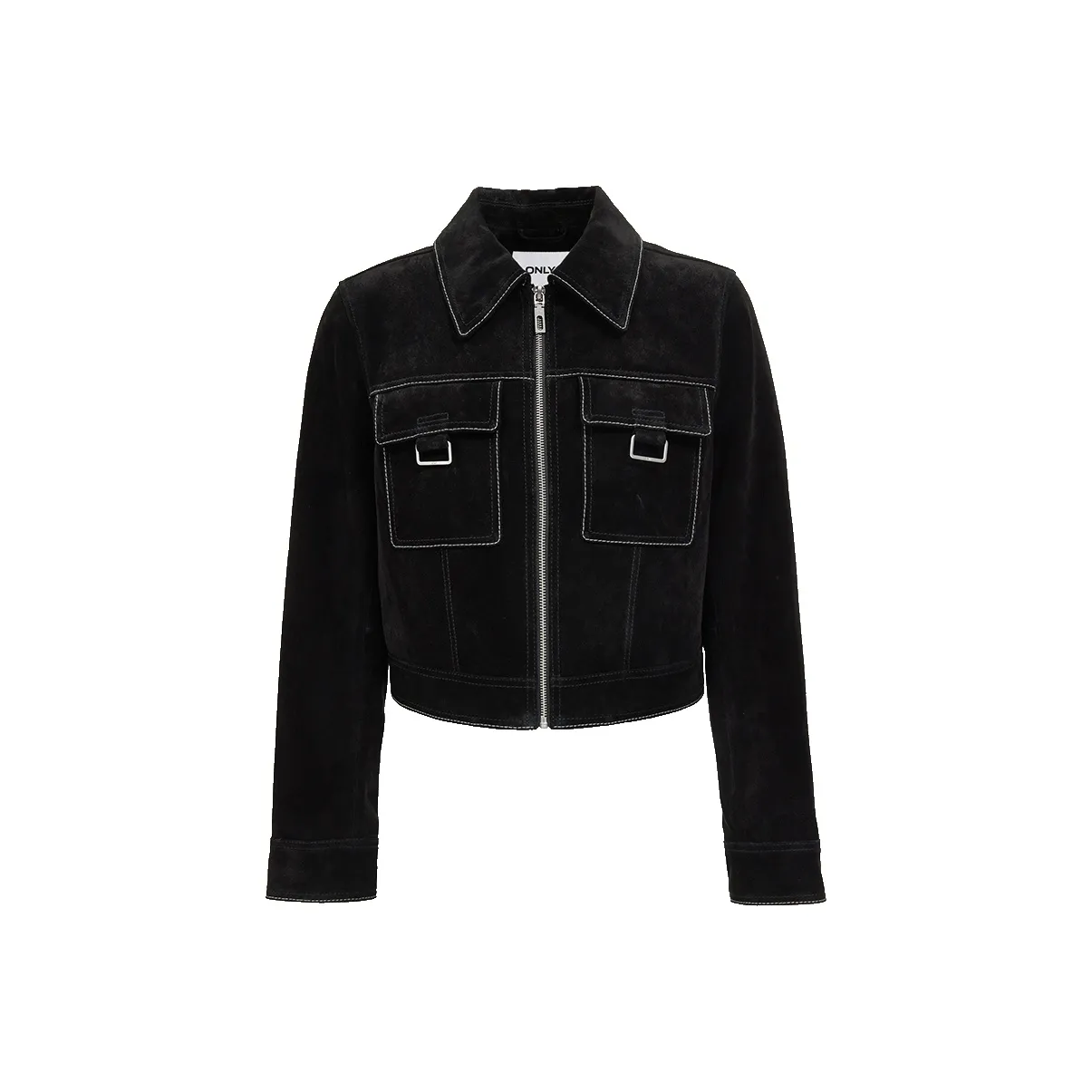 ONLY H1Z Черный Женский Кожаный Куртка