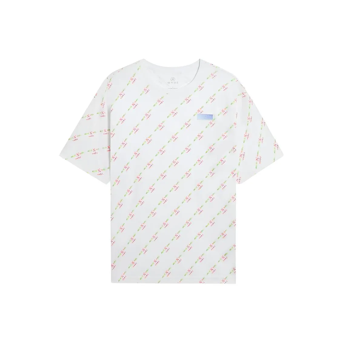 LINING T Рубашка Мужская Розовая Белая