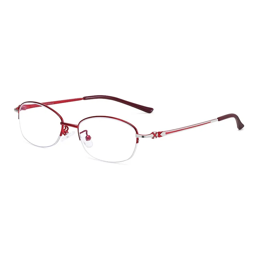 CAPONI Alloy Oval Eyeglass Frames Women's