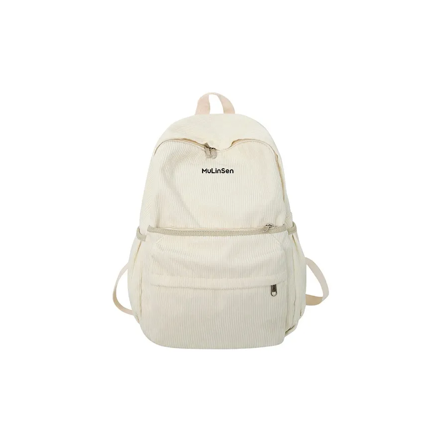Mulinsen Вельвет Рюкзак Унисекс Белый Черный Зеленый Коричневый