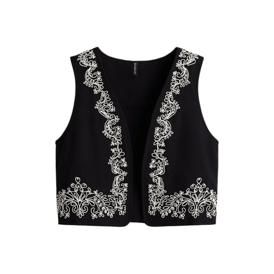 H&M Черный/Белый Женские Жилеты