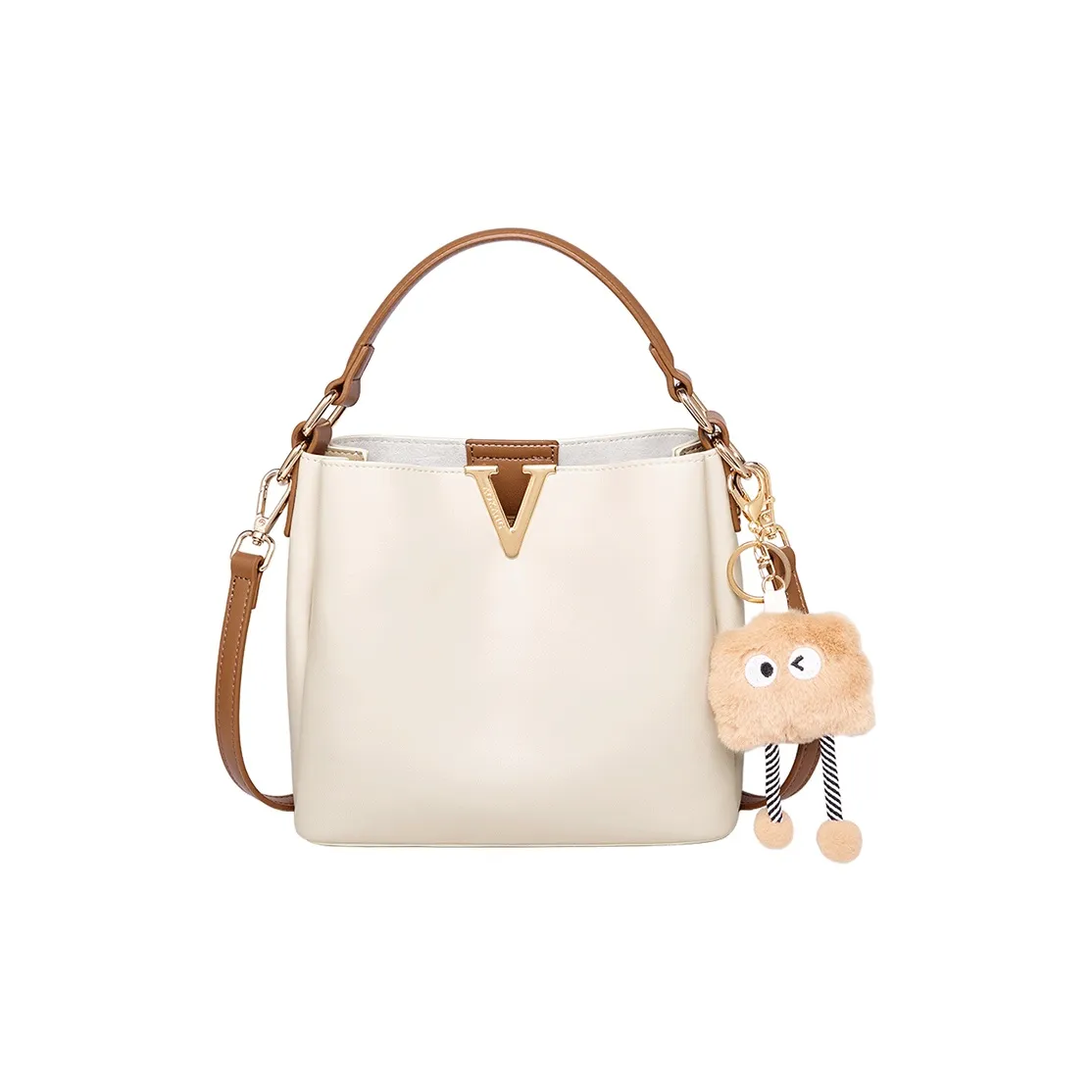 AOKANG Коровья кожа ведрообразная сумка стандартная женская многоцветная