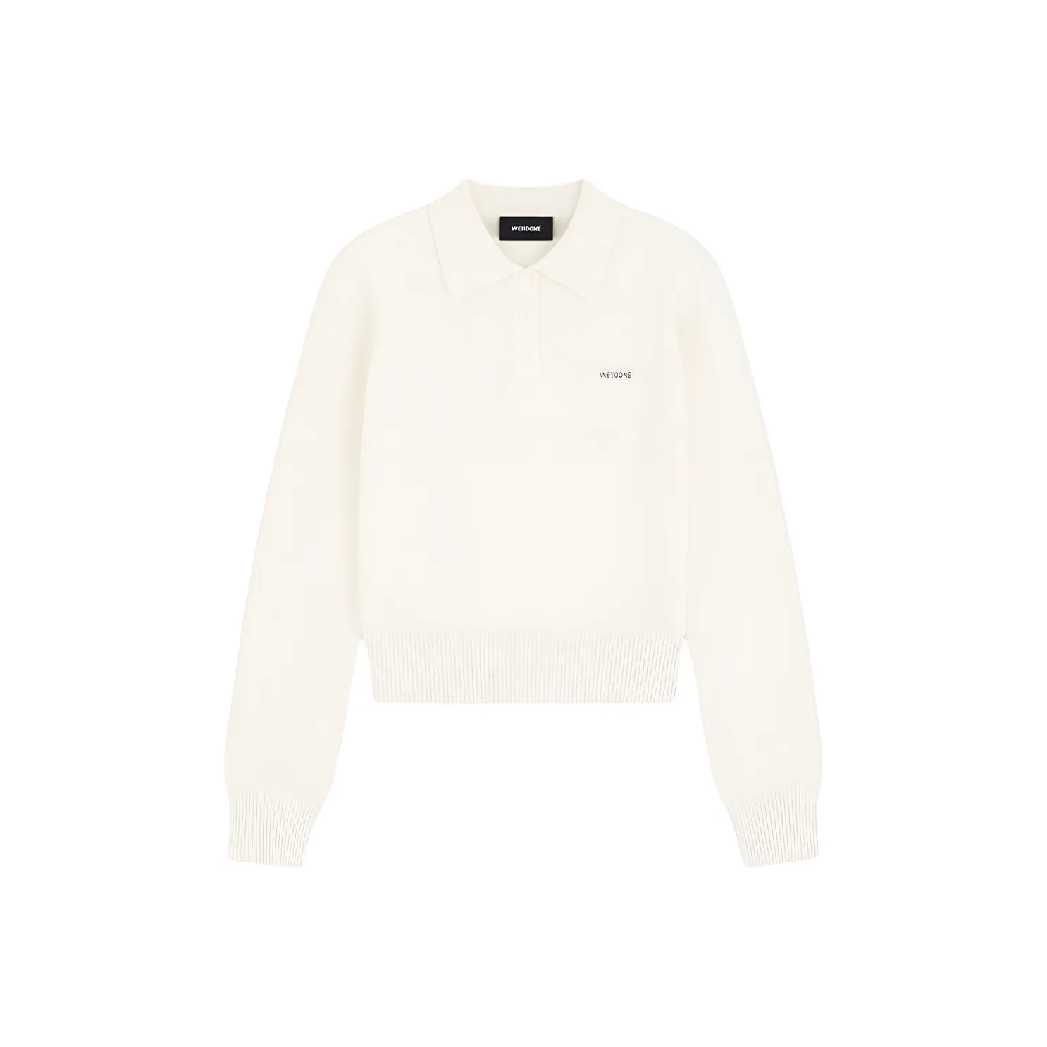 WE11DONE Cashmere Knitted Polo Top