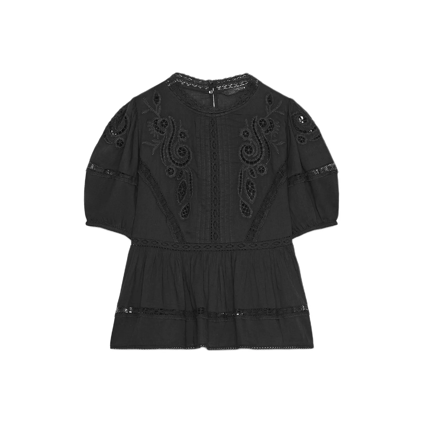 ZARA ZW Series Черные Женские Рубашки