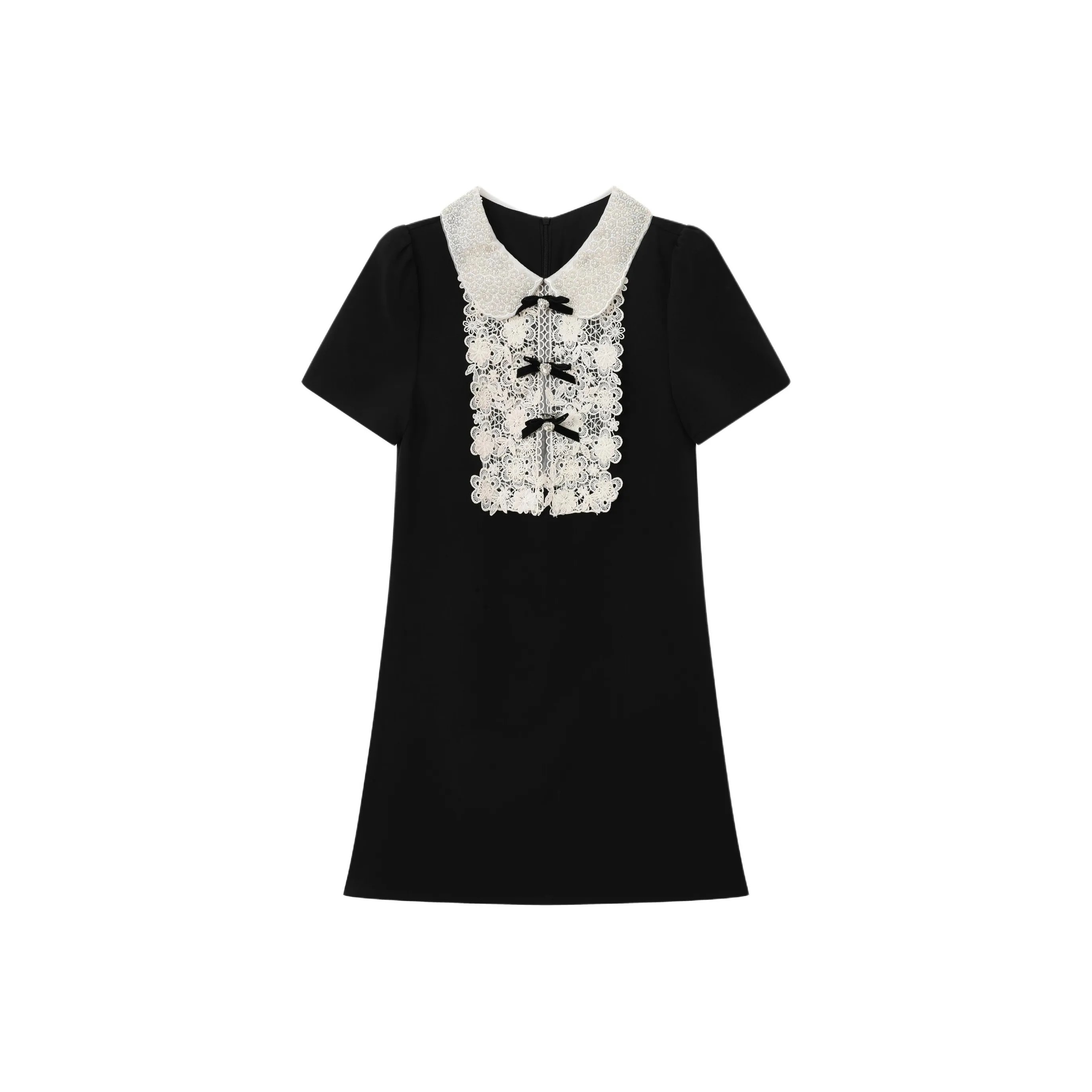 Fish Rabbits Короткий рукав платье женское