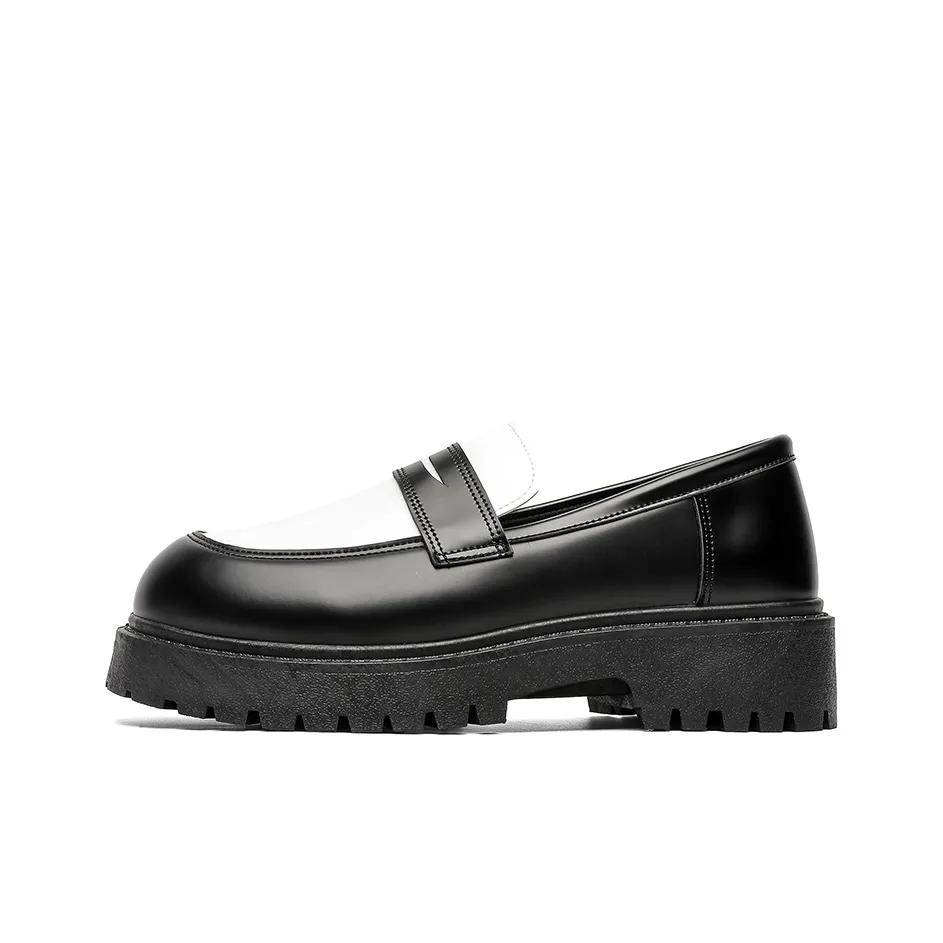 VANSSI Лоферы Мужские Черный Белый