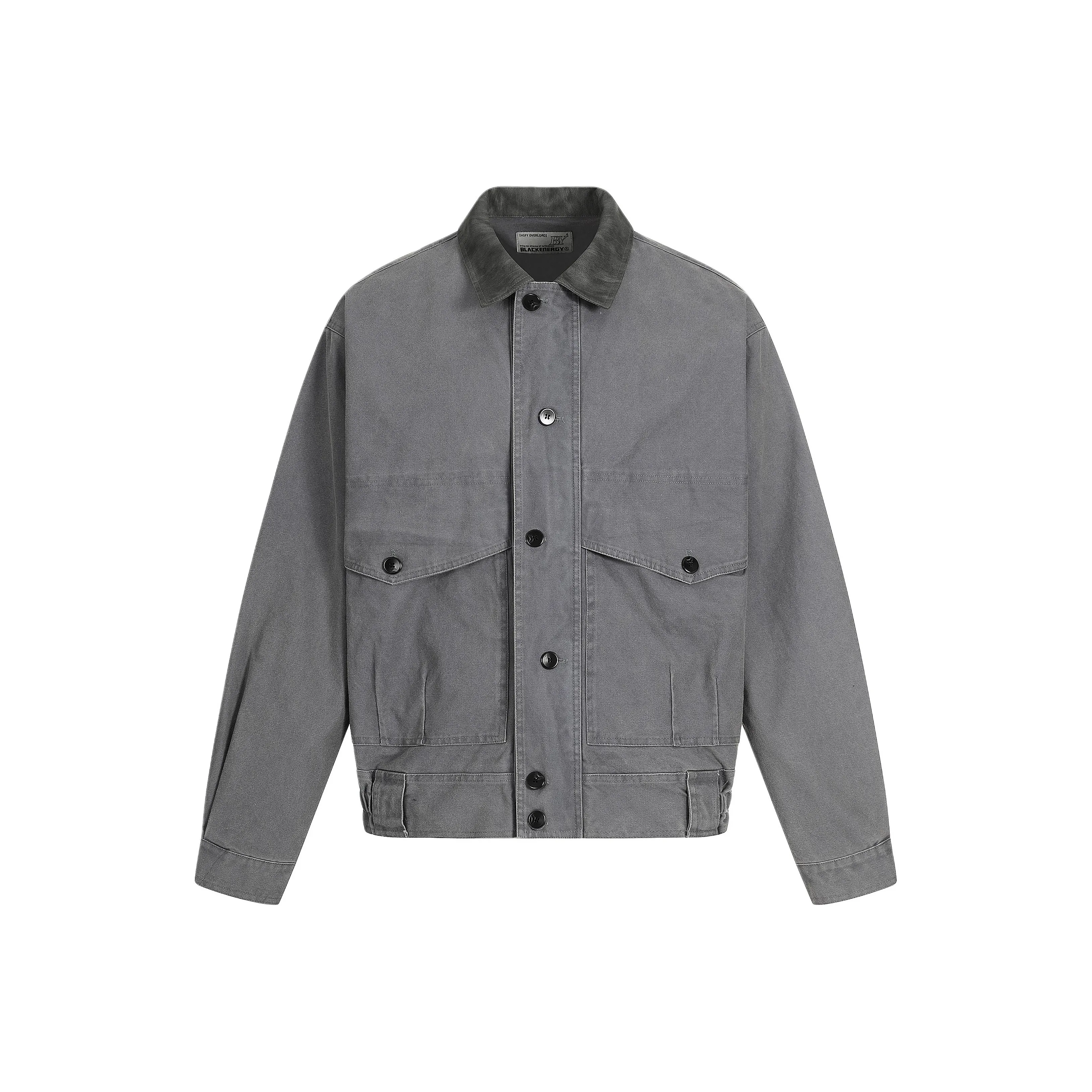 HIPHOPPUNKS Синий Серый Мужские Куртки