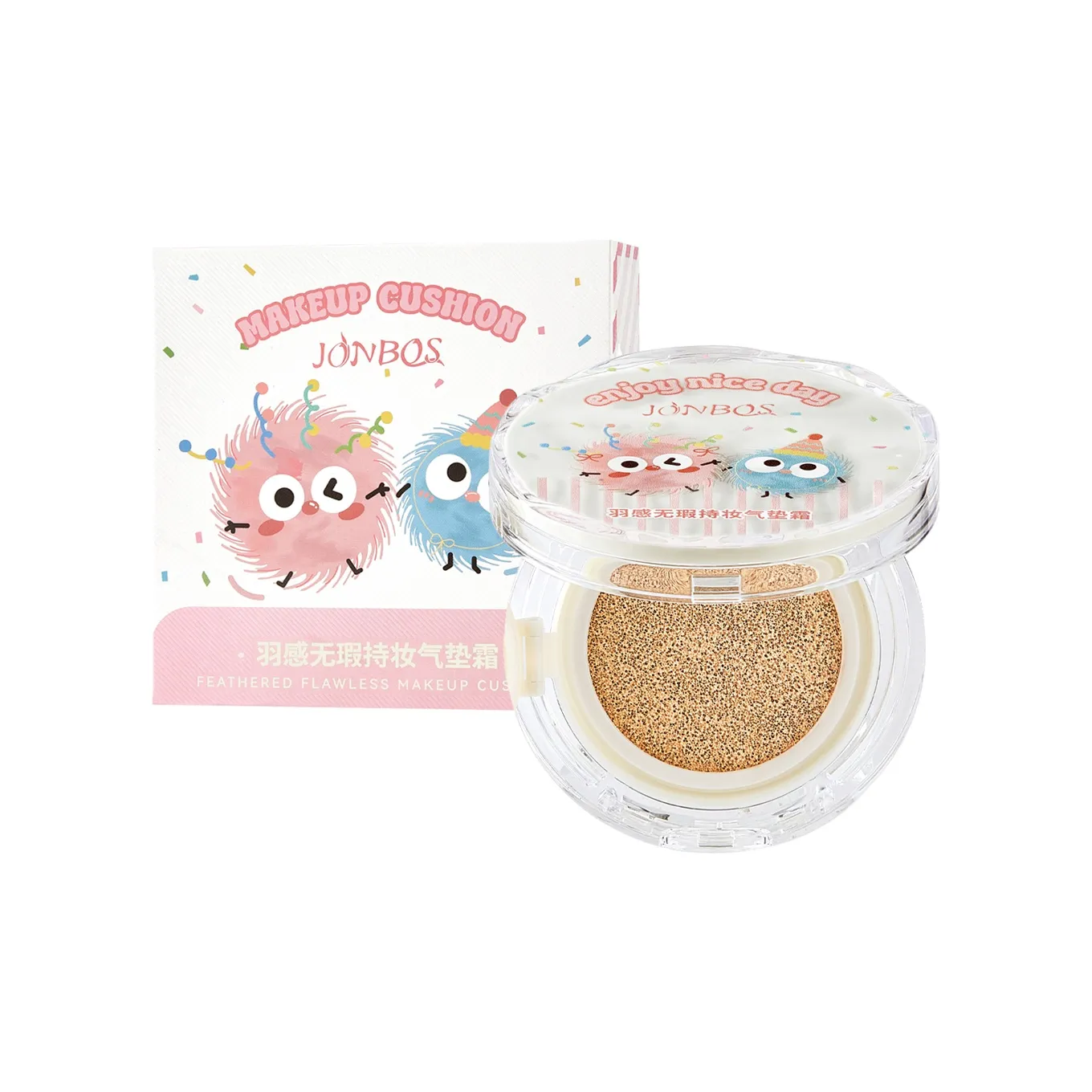 JONBOS Перо LIKE Perfection Длинный Твердый Макияж Воздушная Подушка Крем Прозрачный Росный Кожа Не Слоистый Безупречный 12г