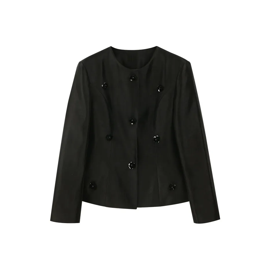 Summer Hooray Цветочный Блестки Вдохновленный Chanel Бизнес Костюм Куртка Топ Женские