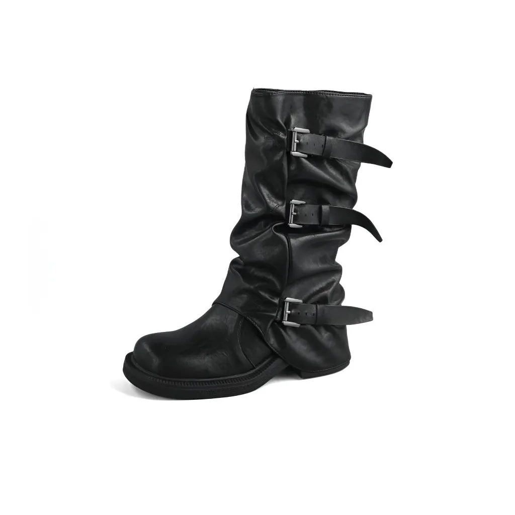 betu Женские высокие сапоги до колена черные