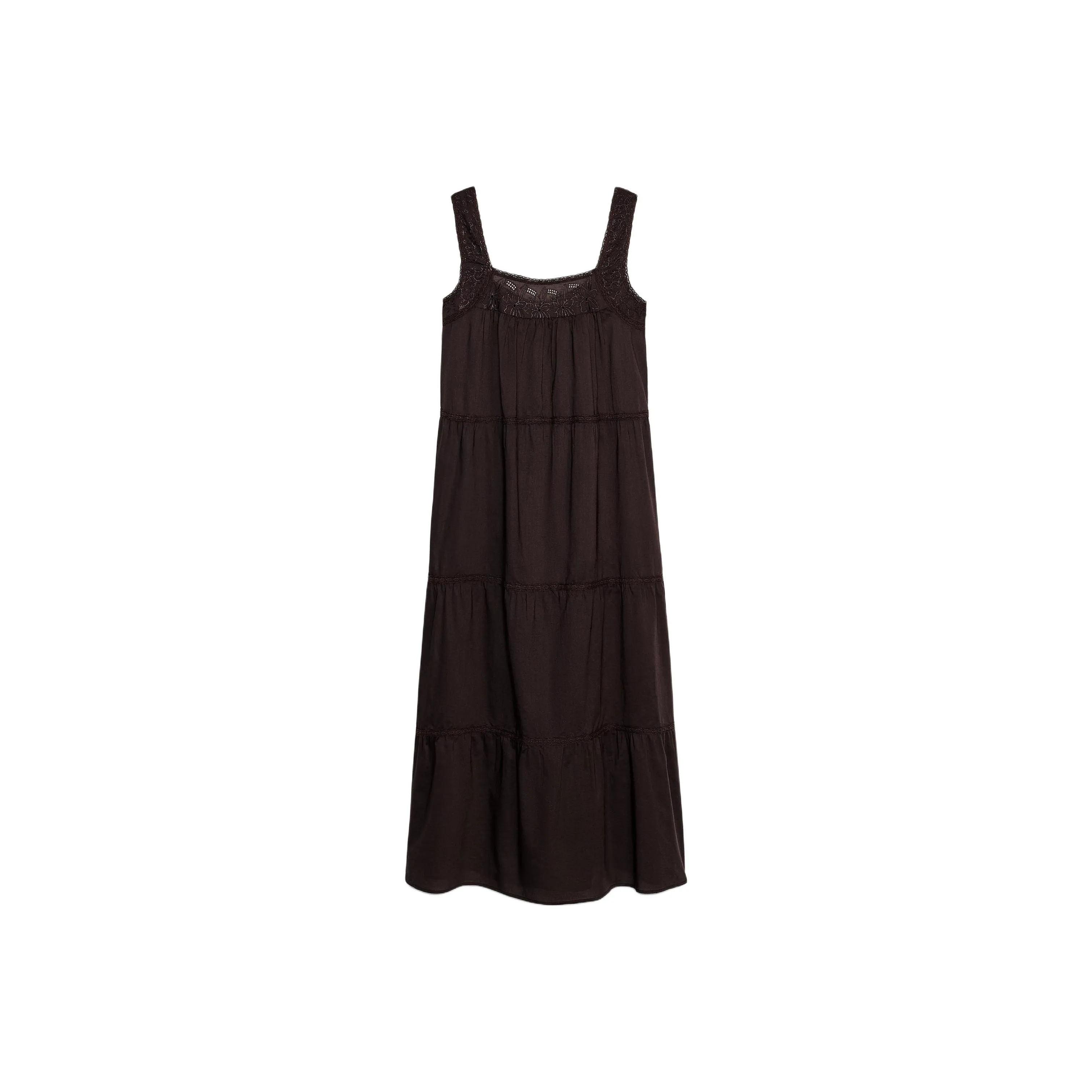 ZARA Коричневый Женские Слип-платья