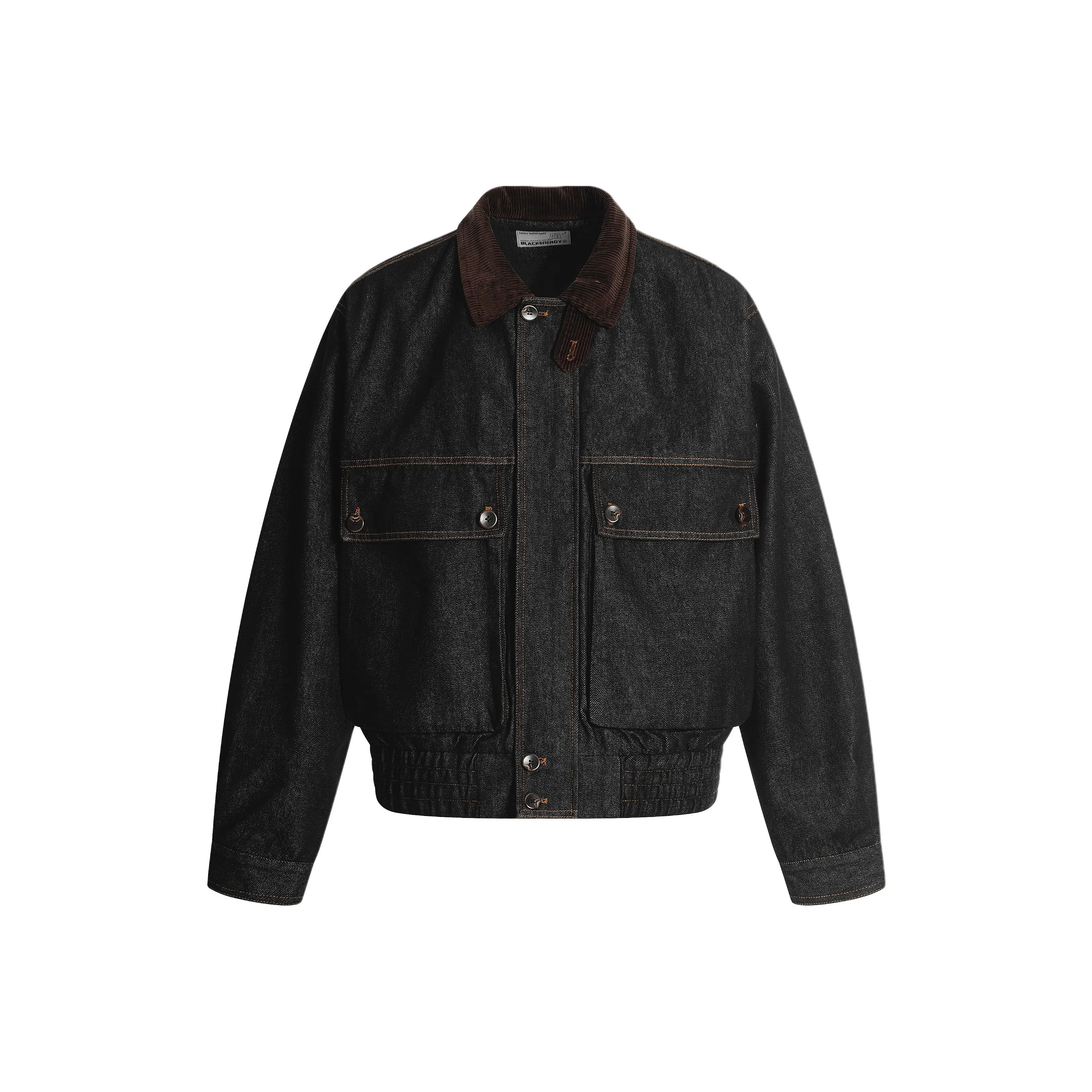 HIPHOPPUNKS Черные Мужские Джинсовые Куртки