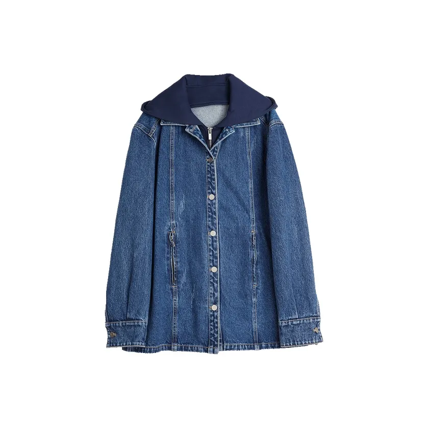 ELLE Синий Женские Джинсовые Куртки