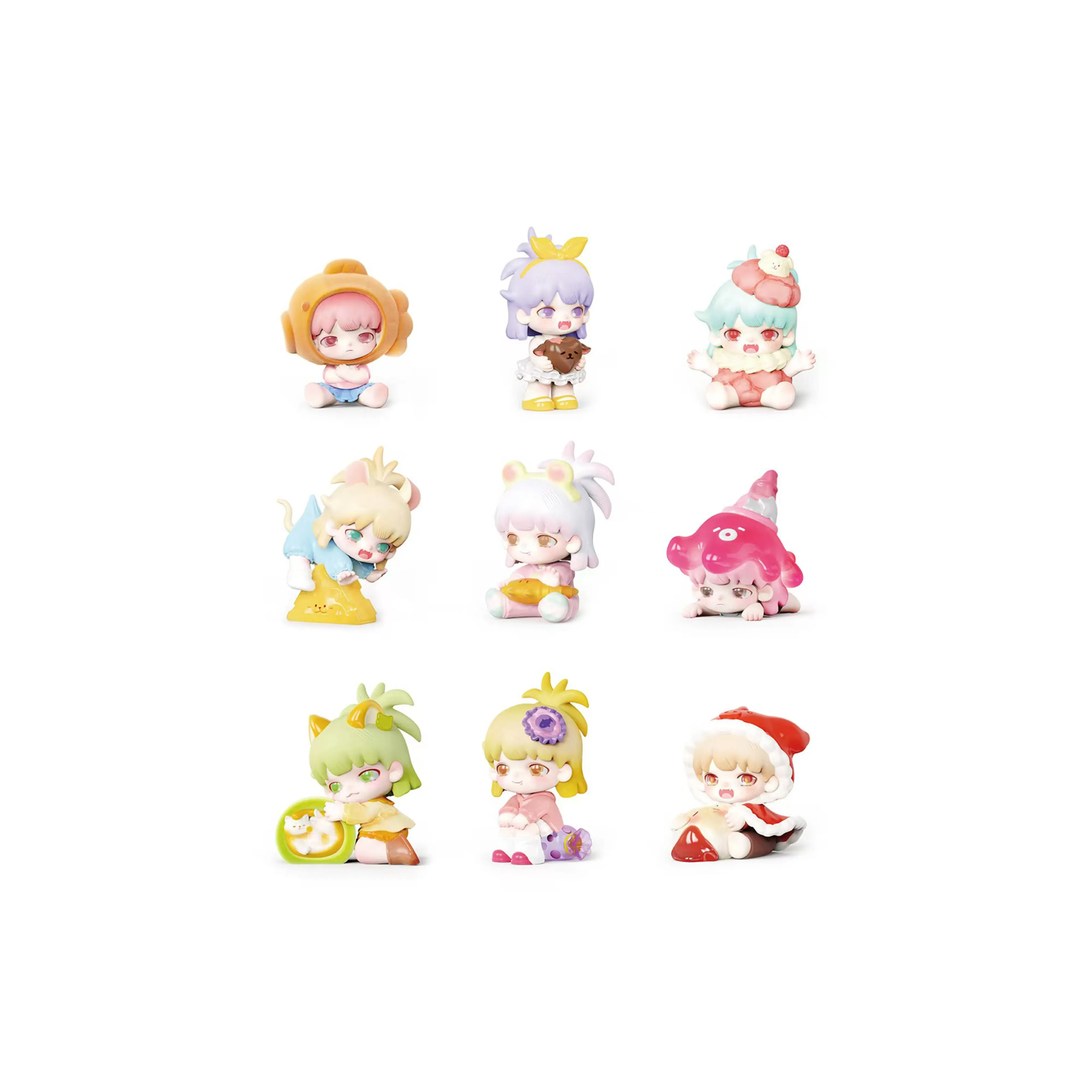 MANCHAO YOUBU YOOBU Мини A Little Сладкий Коллекция Слепые коробки Один Blind Коробка Целая коробка 9 шт