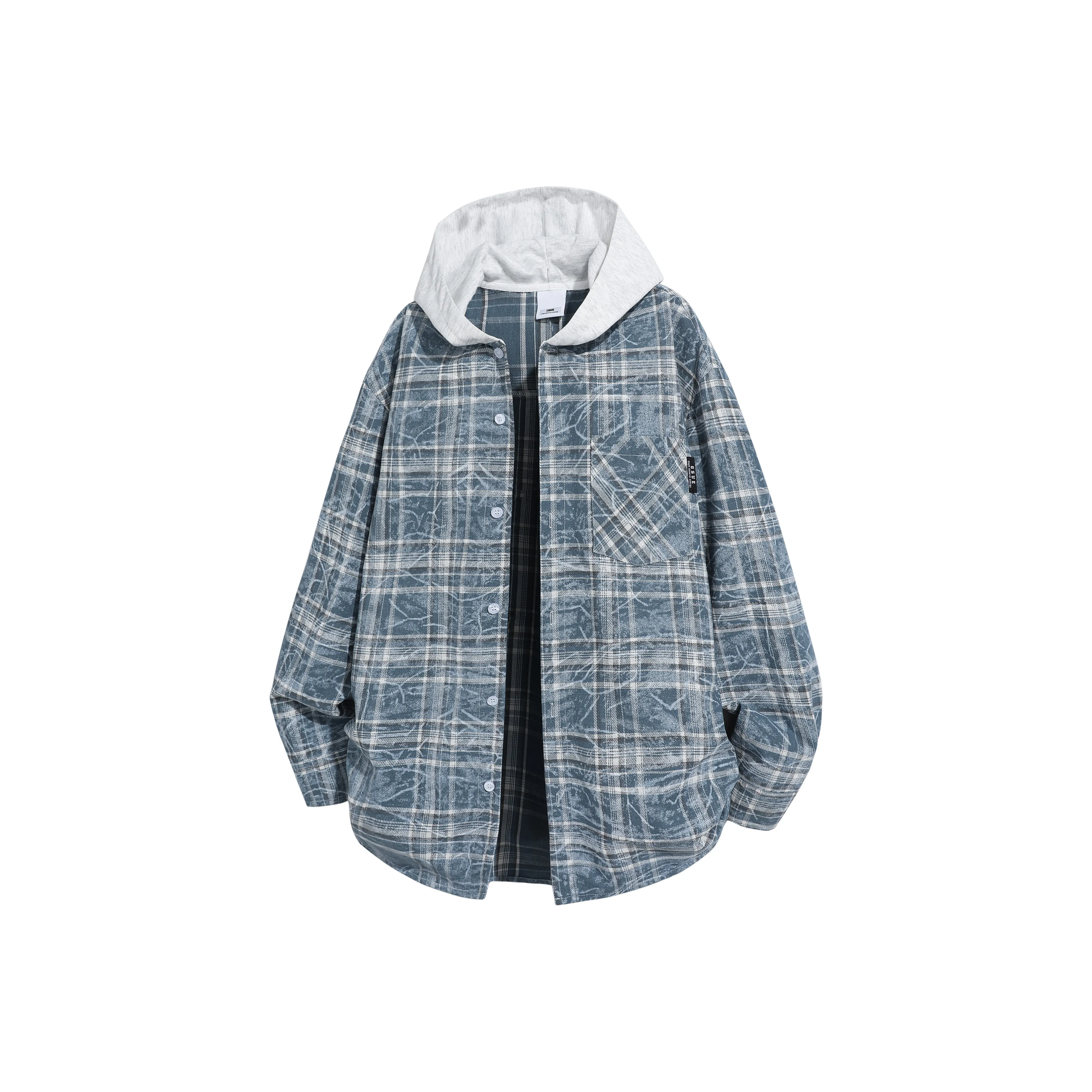 GSUE Glacier Dust Blue Unisex Shirt GSUE Ледник Пыльно-синий Унисекс Рубашка