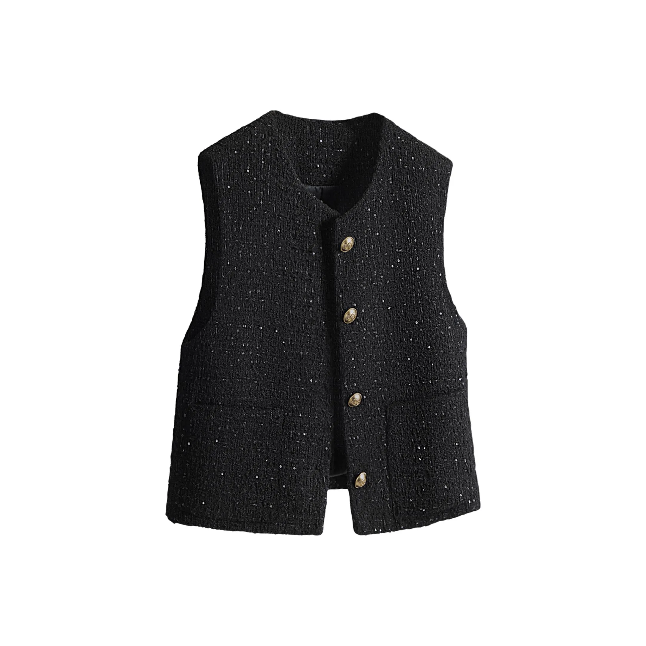 Cypress House Черные Женские Жилеты