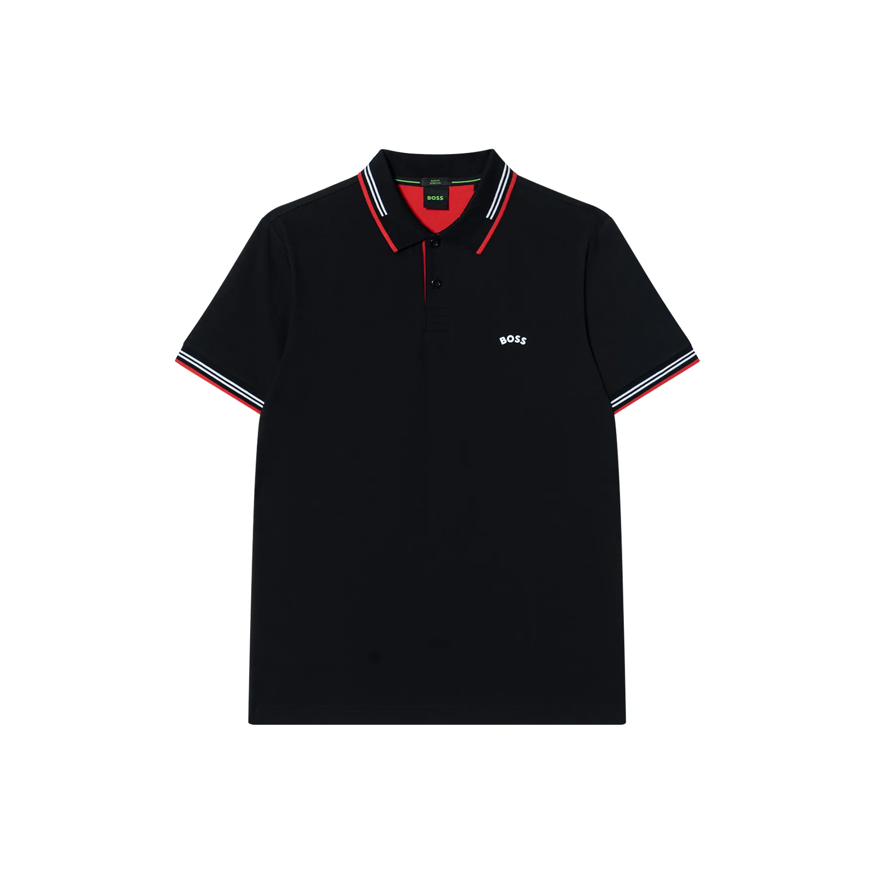 HUGO BOSS Short Sleeve Polo Shirts Men's Red Black