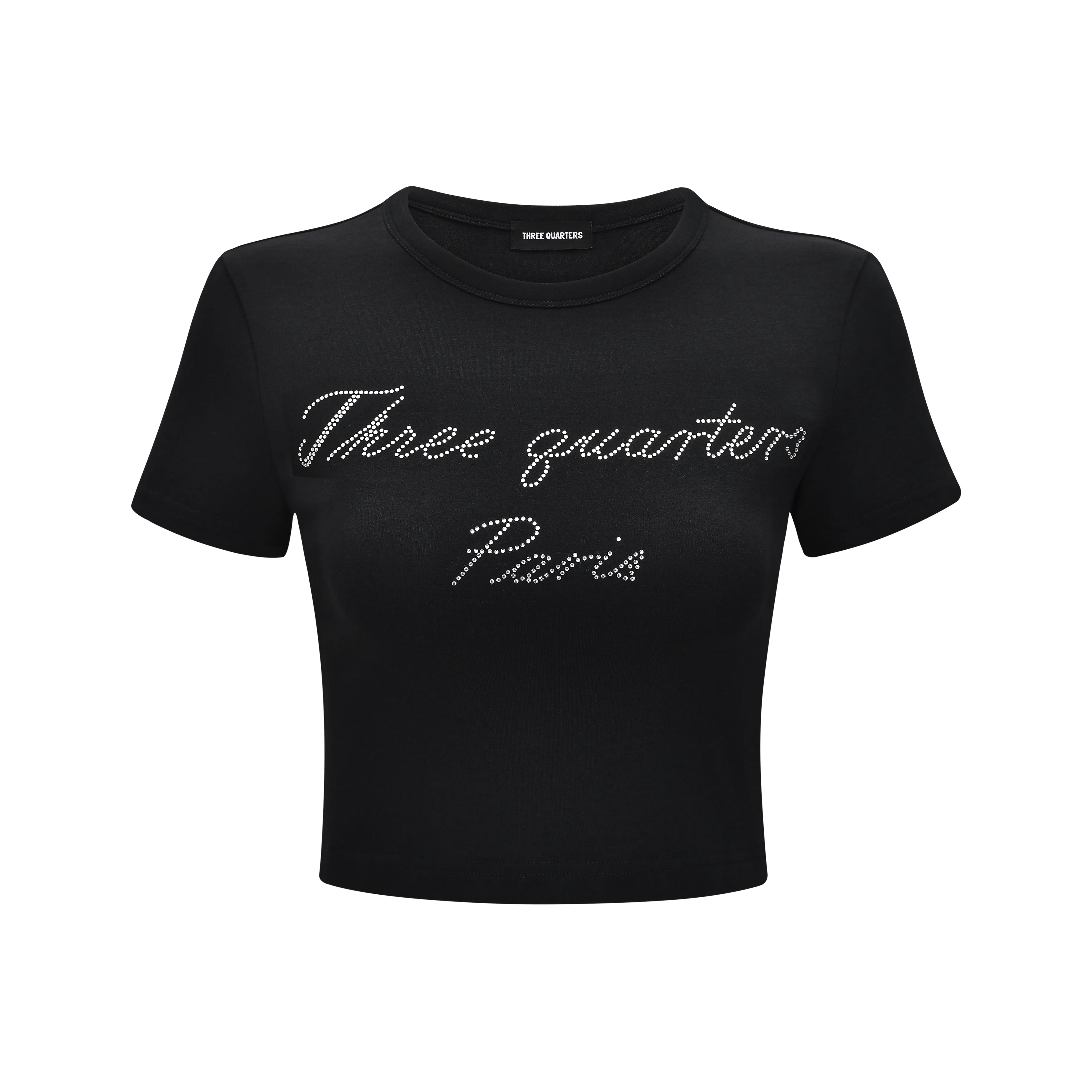 Three Quarters T-Shirt Женская Черная