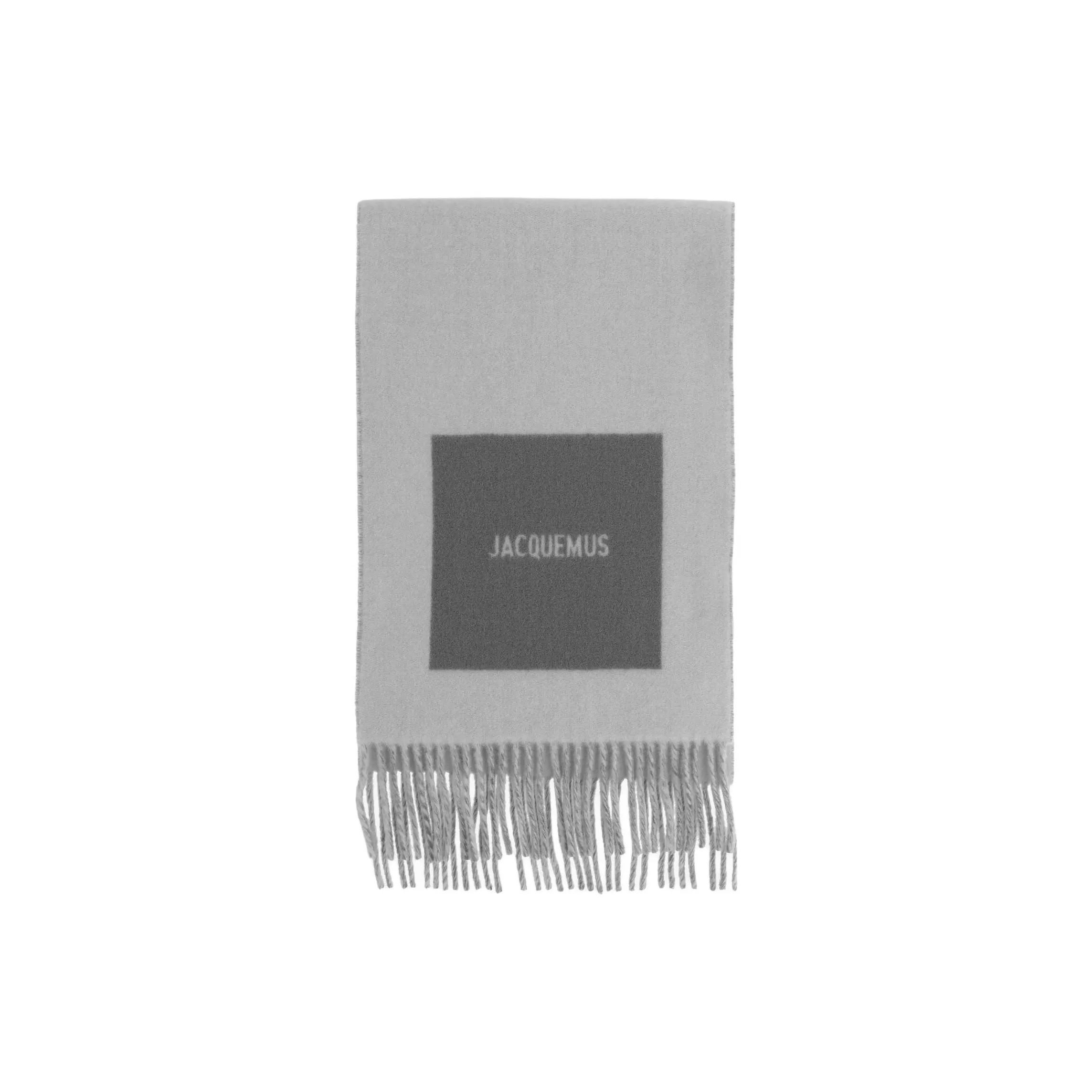 Jacquemus Шерпа Вязаные Шарфы Унисекс Серый