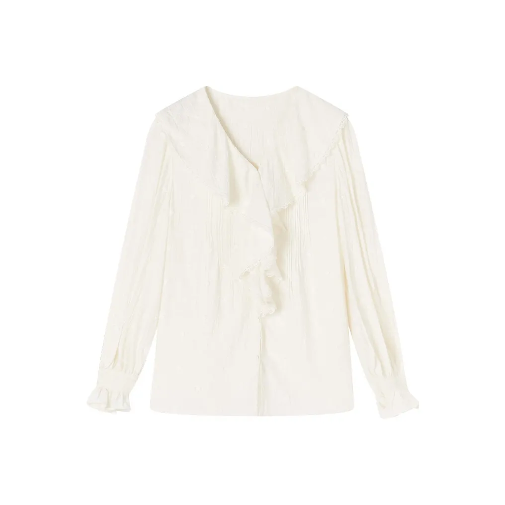 XIANGYING Белые Женские Рубашки