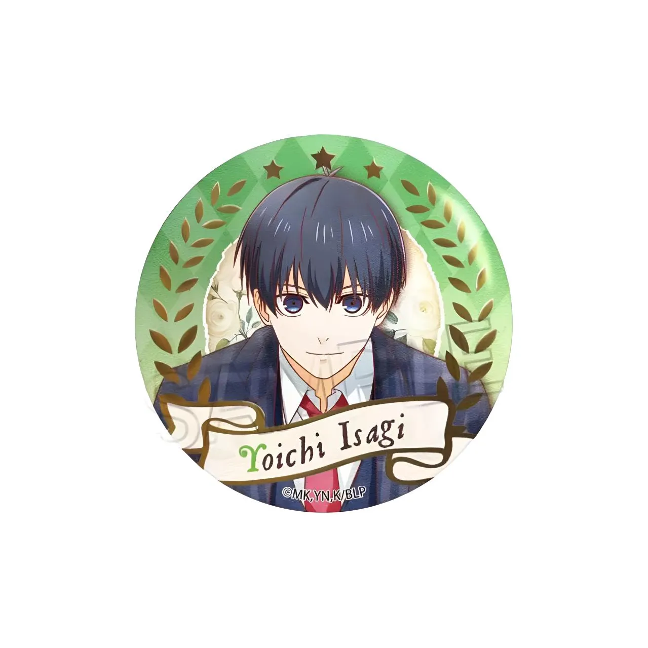 March·Monster Blue Lock Blue Lock Gold Foil And Paper Vintage Throne Badge Badges