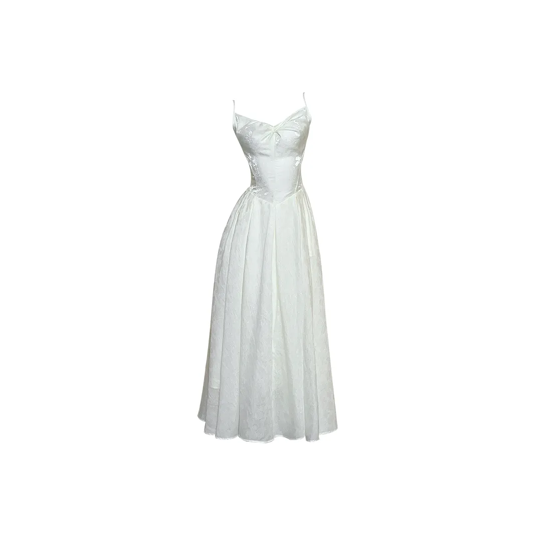 GJFD Moon Белый Женские Слип Платья