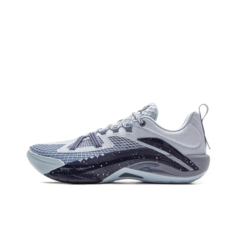 LINING Defeat Wu Guerrilla 1 Super V2 Баскетбольные кроссовки Низкий топ Облачно-синий Мужской